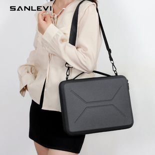 硬壳单肩笔记本内胆包14寸电脑保护套13适用苹果MacBook Pro13.3寸Air13.6英寸M3华为15联想15.4小新15男15.6