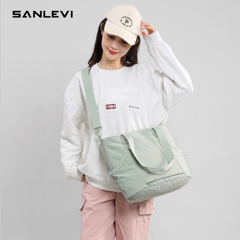 帆布包女手提袋通勤大容量帆布袋单肩包特大号2026旅行包结实包包