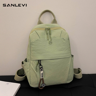 双肩包超轻2026新款高级感小众尼龙帆布上班通勤旅行背包小型轻便