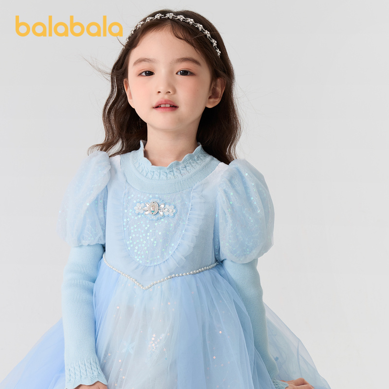 巴拉巴拉连衣裙女童网纱公主裙子