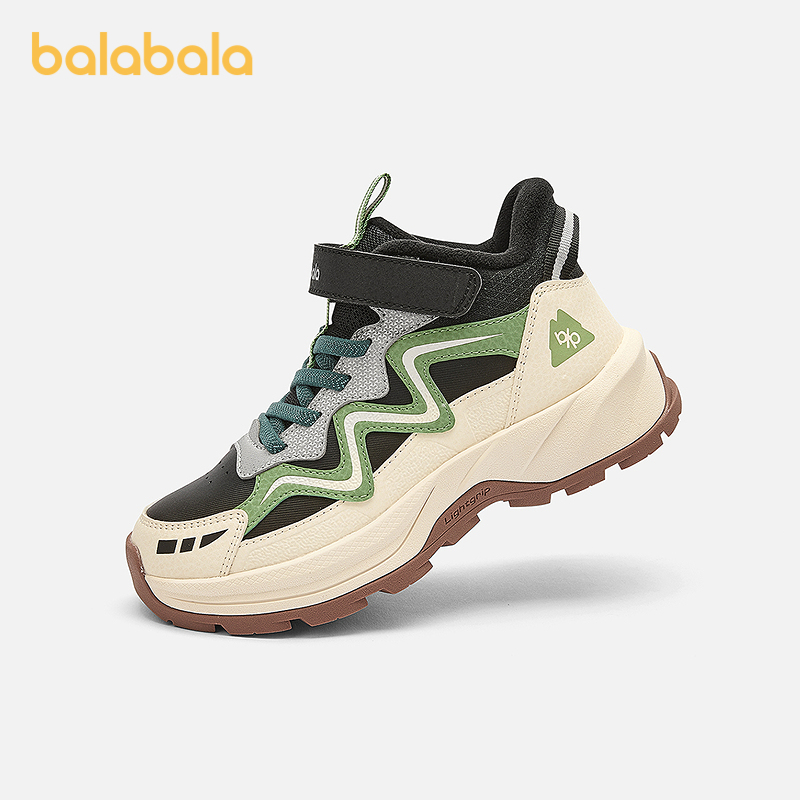 【商场同款】巴拉巴拉儿童运动鞋加绒防滑男童鞋秋冬2025新款鞋子