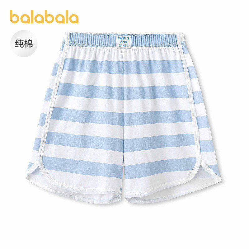 巴拉巴拉儿童短裤夏季新款男童睡裤女童裤子小童大童纯棉亲肤舒适