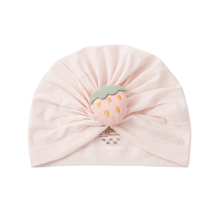 婴儿帽子夏季薄款宝宝囟门帽夏天小月龄印度帽女新生儿胎帽超薄夏