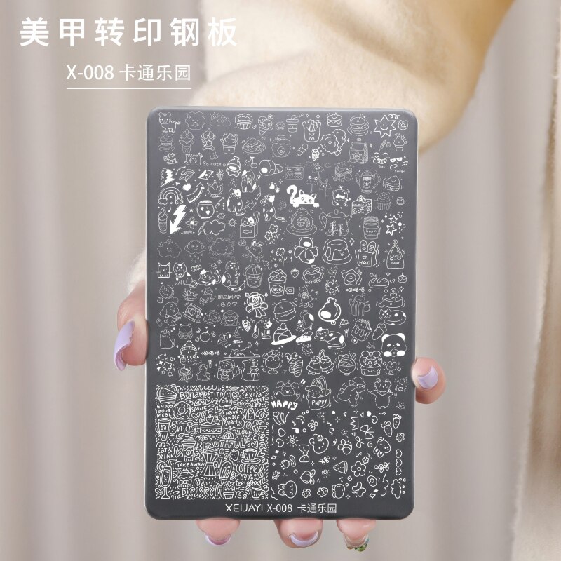 美甲转印钢板卡通乐园多图案