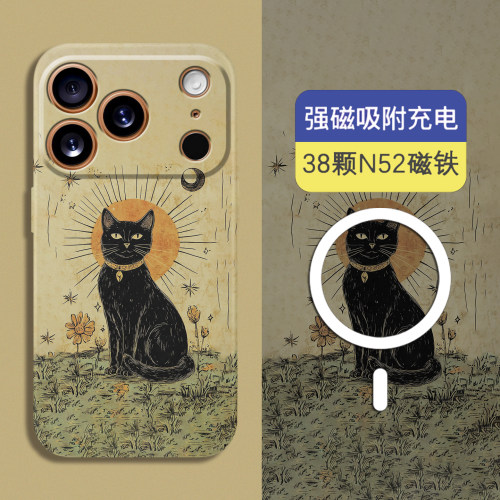 适用iPhone17磁吸夜光全包硬壳
