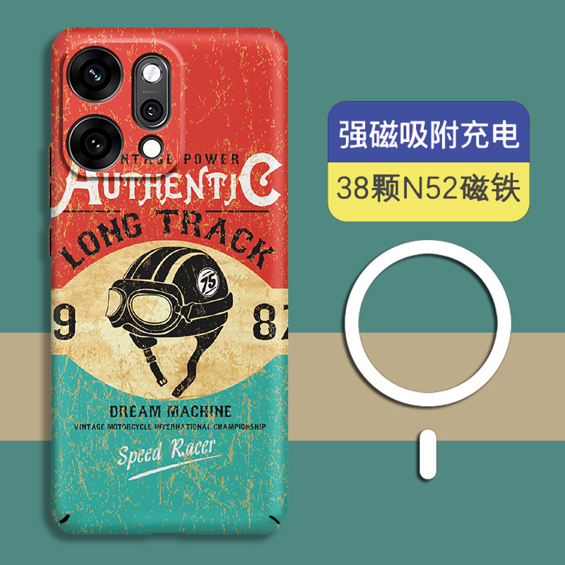 磁吸适用OPPOReno15手机壳新款Findx9Pro复古飞行