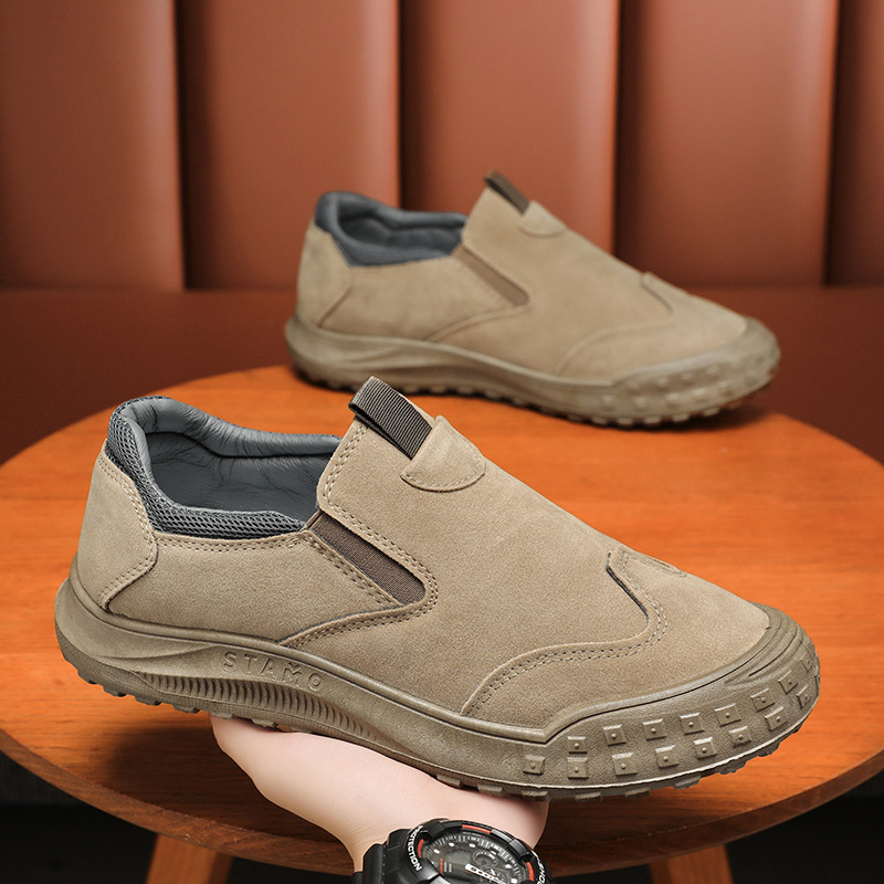 劳保鞋男鞋夏季爆款低帮防水皮靴男士户外防滑耐磨运动休闲工作鞋