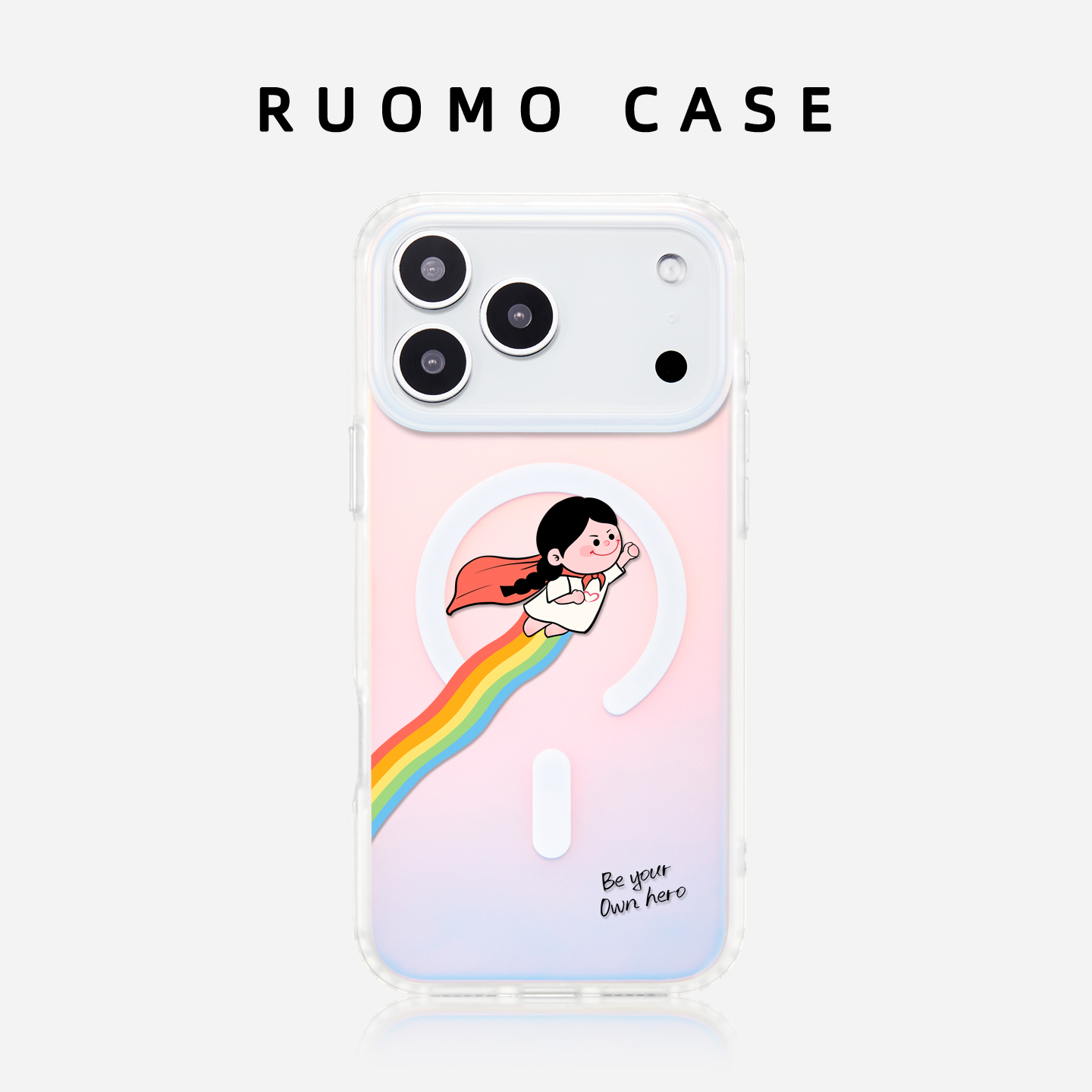 创意简约小众适用苹果磁吸手机壳