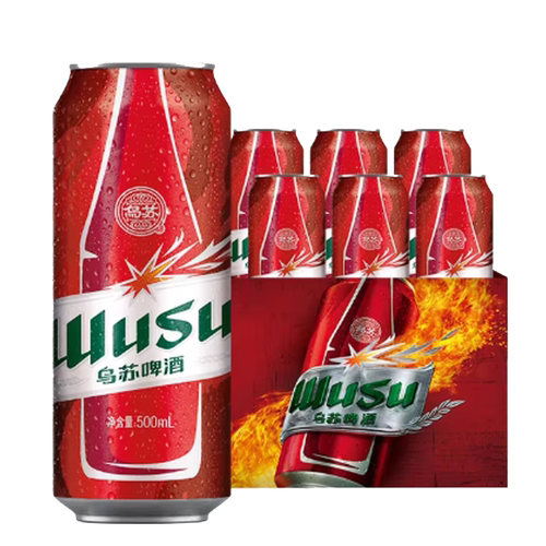 乌苏啤酒WUSU 330ml*6罐-TJB