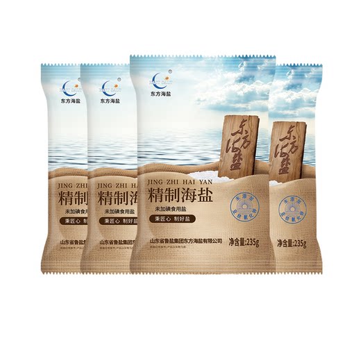 东方海盐未加碘235g*4袋