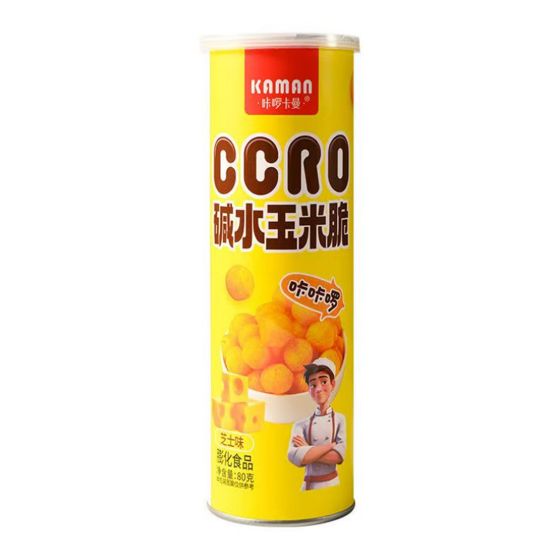 咔啰卡曼咔咔啰碱水玉米脆 80g*3 多口味（长罐装）