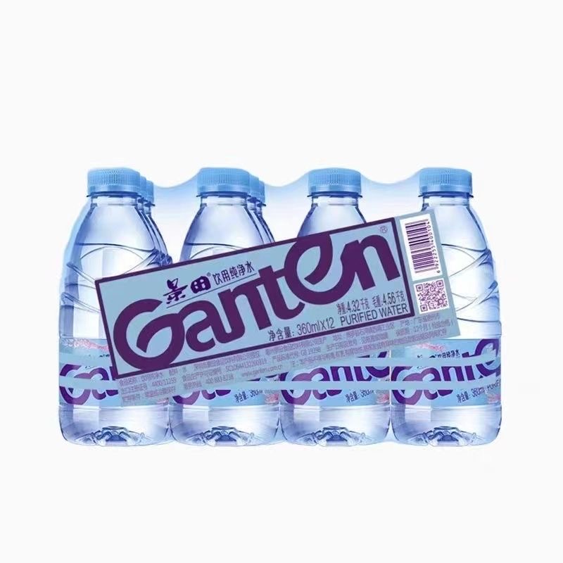 【U先试用】景田饮用纯净水 360ml*5瓶