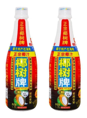 椰树牌椰汁大瓶1.25L*2瓶年货椰奶果汁饮料【临期】-TJB