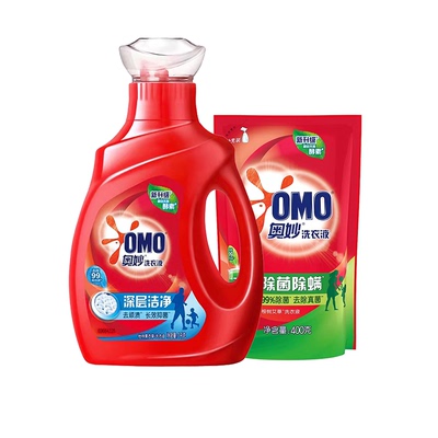 奥妙洗衣液1kg*1袋+400g*1袋
