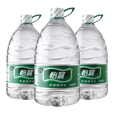 怡宝纯净水 6L*3桶【kl】