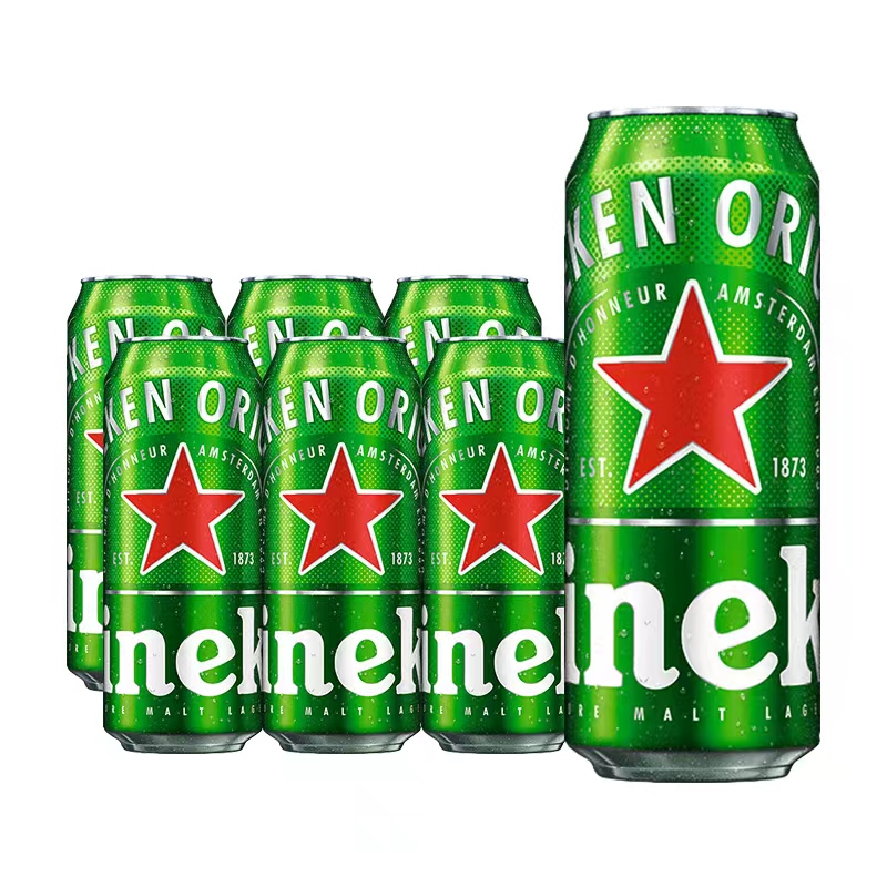 喜力啤酒 大罐装 500ml*6罐/8罐/12罐-z