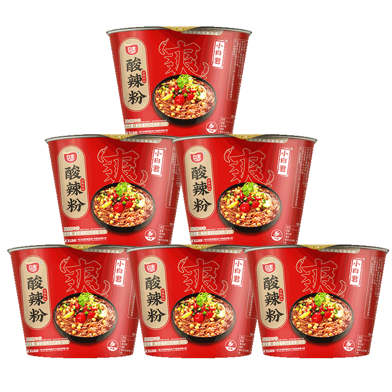 白家陈记重庆酸辣粉85g*6桶-z