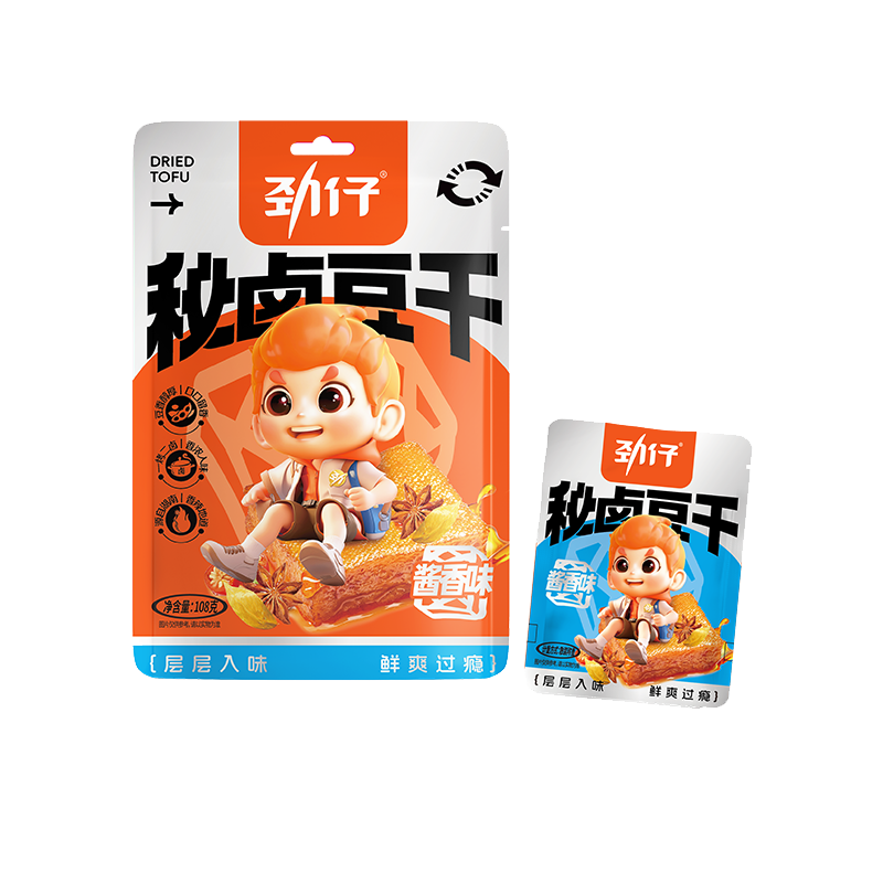 【芭芭农场】劲仔秘卤豆干108g*2袋
