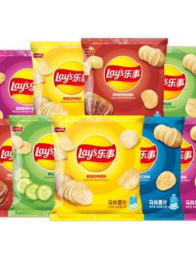 乐事薯片12g*9包混合口味随机配休闲小包装零食膨化食品-z