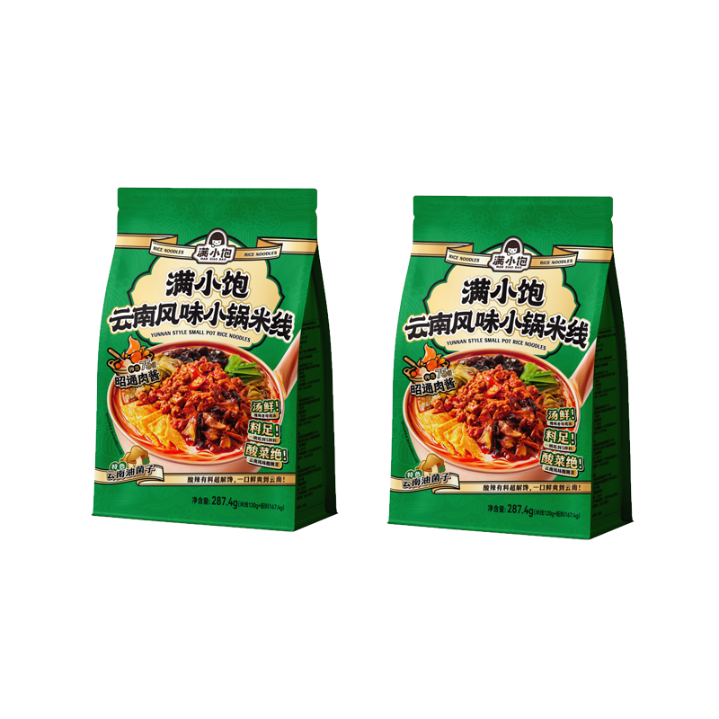 满小饱 云南风味小锅米线 贵州酸汤粉371g【qyg】