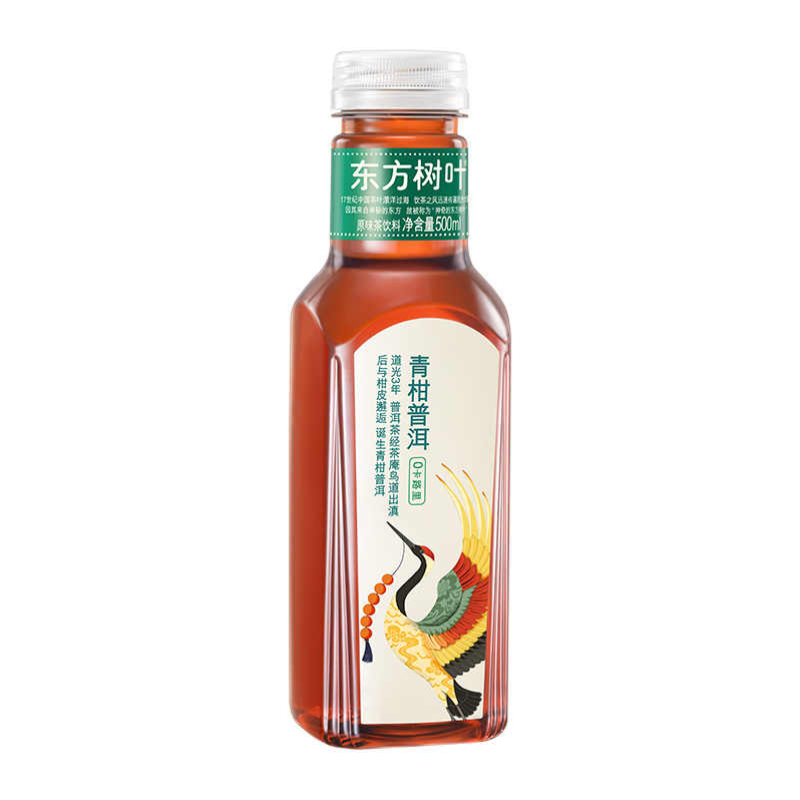 农夫山泉东方树叶饮料 500ml*9瓶 青柑普洱【kl】