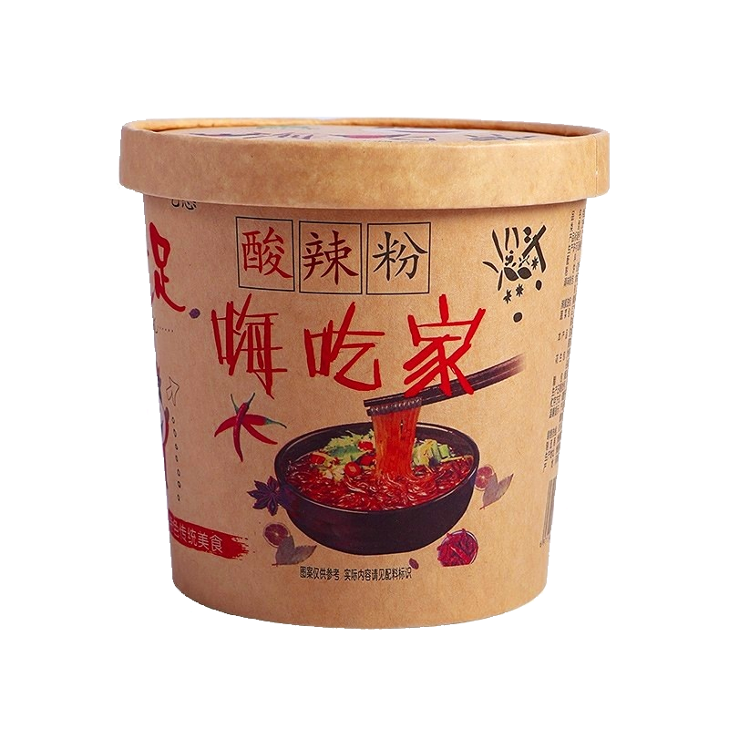 八零食堂嗨吃家酸辣粉红薯粉夜宵速食 103g*6桶瓶-tjb