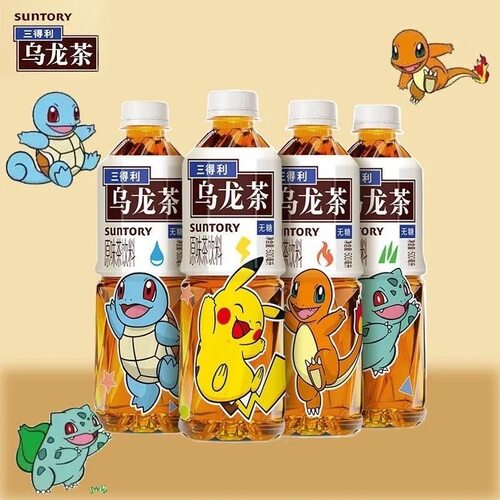 三得利无糖乌龙茶纯茶解腻饮料 500ml*5瓶-TJB