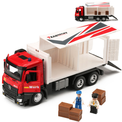 工程运输车惯性可开门声光