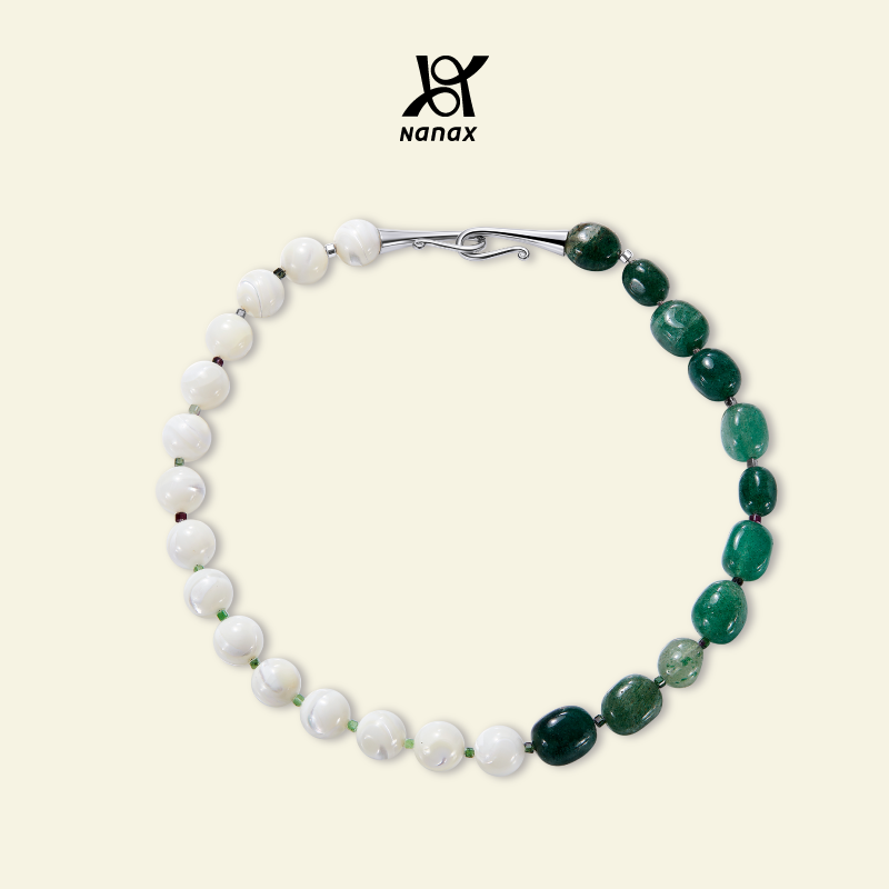 NanaX椰青项链铜镀金锁骨链通用