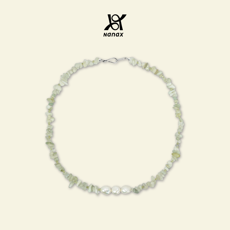NanaX半分青绿项链天然珍珠