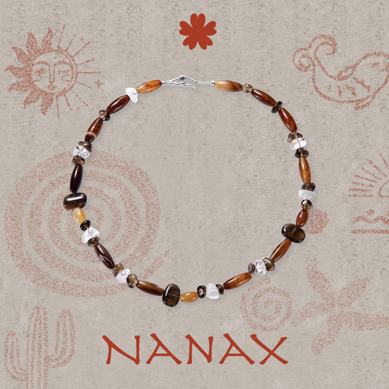 NanaX落日礁石项链铜镀金