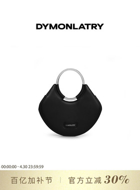 DYMONLATRY 2025新款休闲云朵手拿包 金属镶钻圆环手拿包