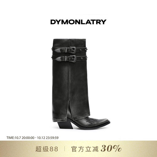 DYMONLATYR高筒皮带扣裤管靴