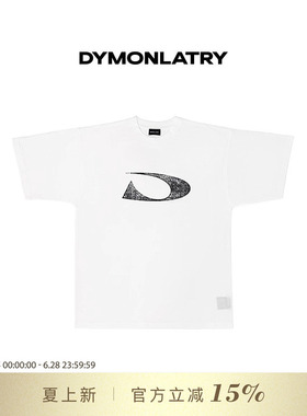 DYMONLATRY2025新款女士短袖T恤 logo印花白色短袖上衣