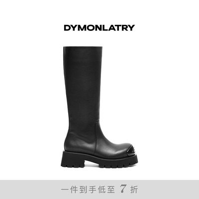 DYMONLATYR圆头高筒靴骑士靴