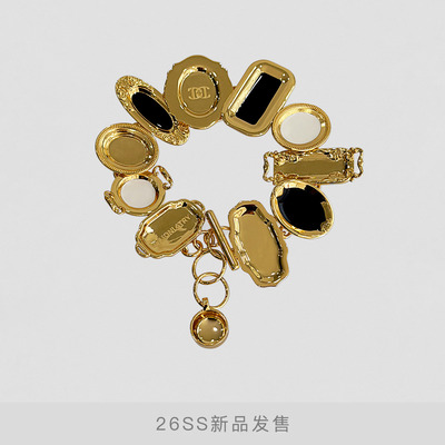 DYMONLATRY珐琅装饰摩登餐盘手链