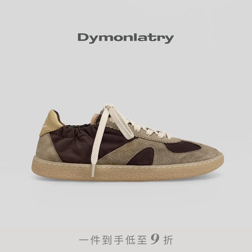 DYMONLATRY褶皱布面德训鞋子