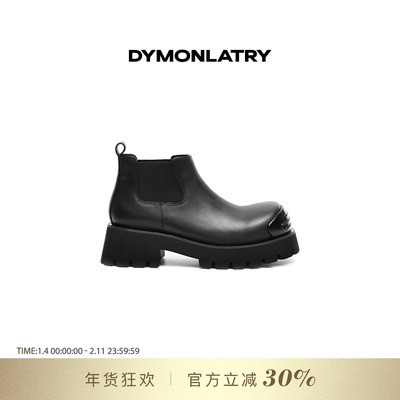 DYMONLATYR圆头厚底靴短靴