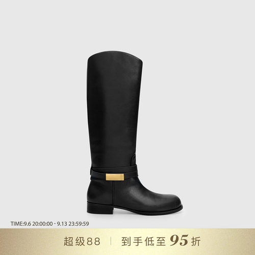 DYMONLATRY金属饰扣骑士靴