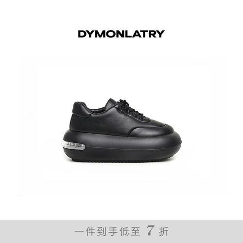 DYMONLATRY超软羊皮系带厚底鞋