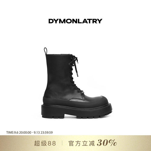 DYMONLATYR厚底圆头马丁靴