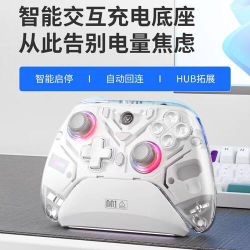 Switch霍尔体感透明手柄