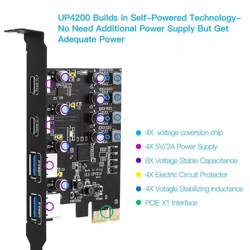 USB32PCIe双A双C扩454