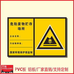 危险废物存贮场所雨水污水废气排放口噪声排放源环保标志噪音标识牌危废物存放区储存间医疗废物暂存间放置点