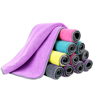 家务清洁吸水抹布不易掉毛家用擦地加厚珊瑚绒厨房不易沾油洗碗布