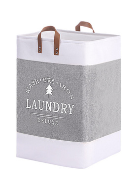 EVA加厚棉麻脏衣篓皮手提折叠收纳筐脏衣服裤子被子杂物收纳袋子