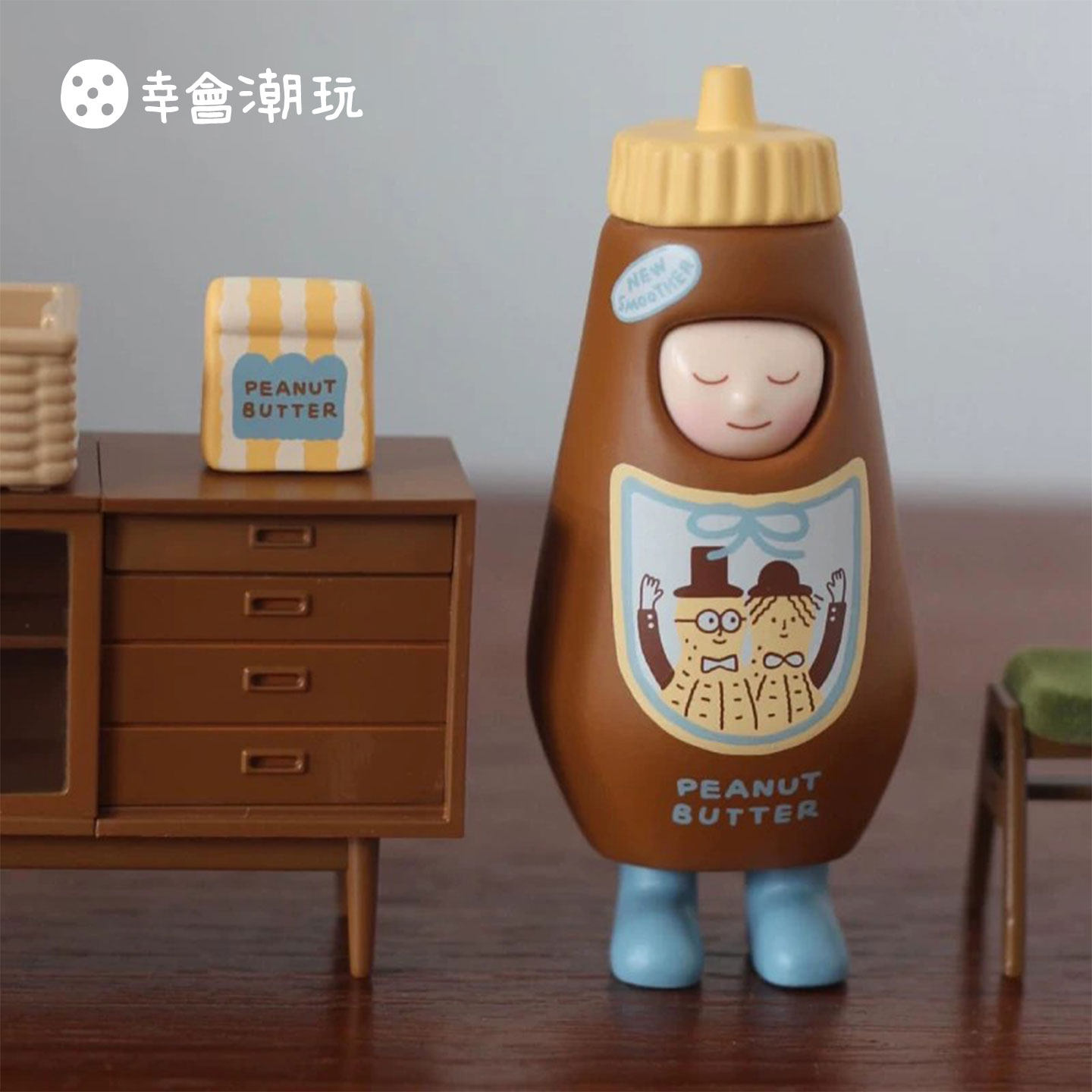 幸会潮玩 CBB-剧场系列花生酱吊卡手办公仔装饰家居摆件可爱送礼