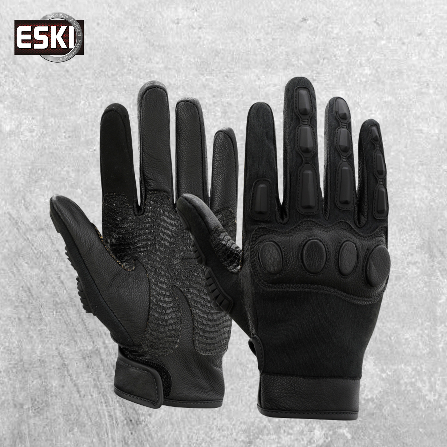 ESKI爱斯手背掌心抗冲击缓震战术骑行户外透气运动手套