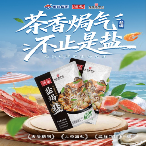 闽盐未加碘茶香焗气盐焗盐赠佐料