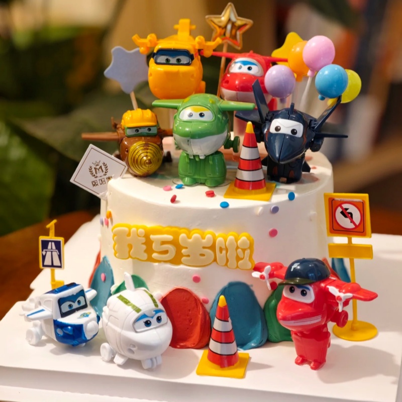 超级飞侠蛋糕装饰摆件